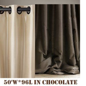 🆕💕ENERGY SAVER ROOM DARKENING THAI SILK PANEL